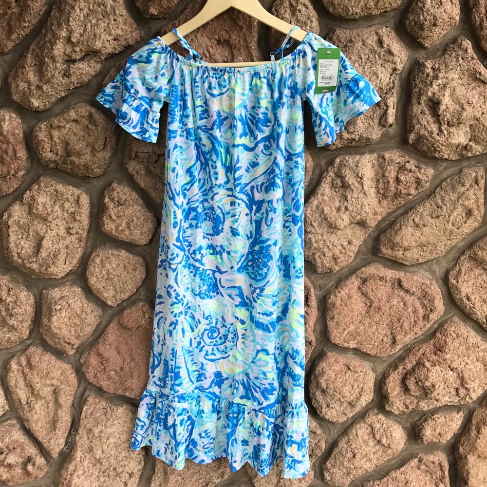 Lilly Pulitzer girls clary maxi dress new M 6-7